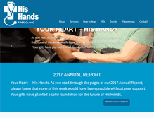 Tablet Screenshot of hishandsclinic.org